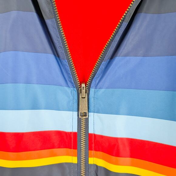 Paul Smith Junior Reversible Hooded Jacket Multi color striped size 14A fits XS - Picture 7 of 11